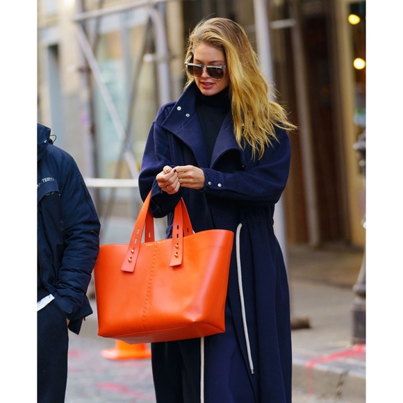 Frame Les Second Medium White Leather Tote - Picture 8 of 14